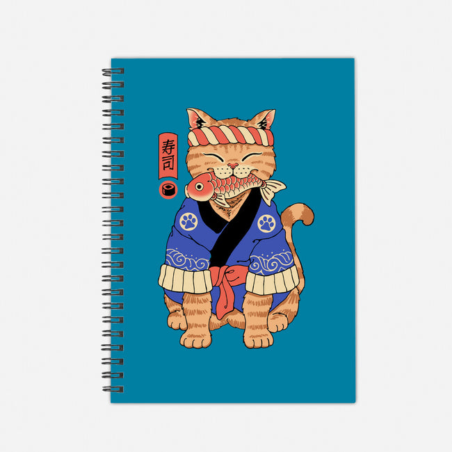 Sushi Meowster!-none dot grid notebook-vp021