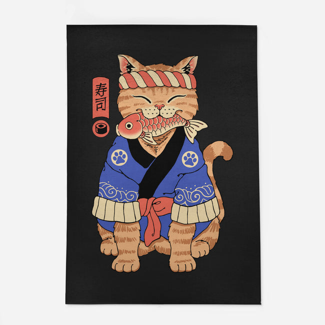 Sushi Meowster!-none indoor rug-vp021
