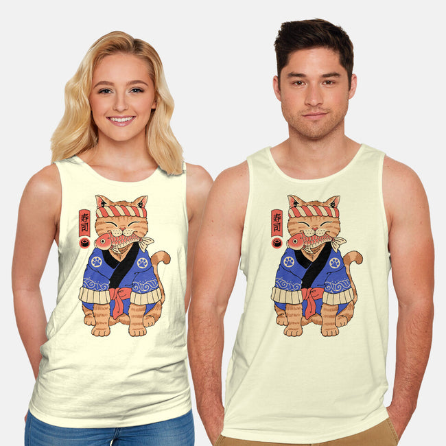 Sushi Meowster!-unisex basic tank-vp021