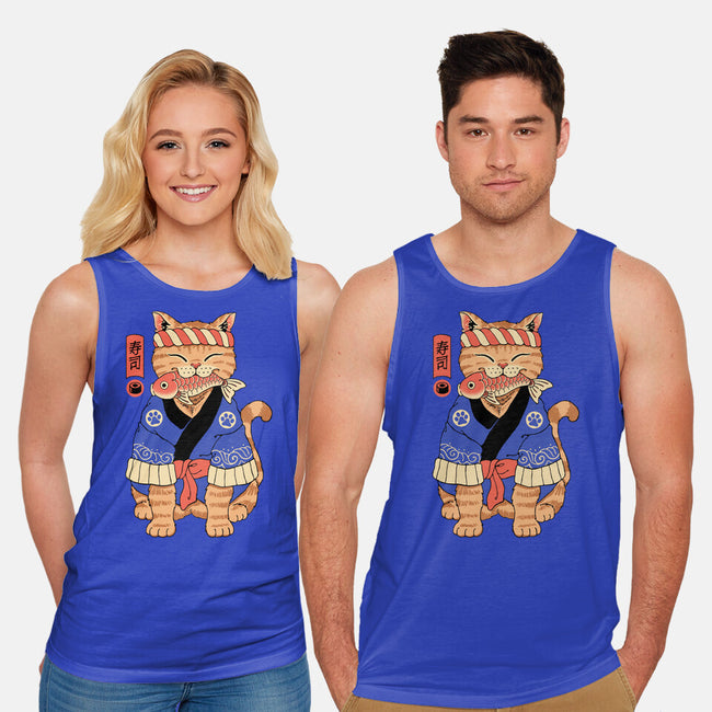 Sushi Meowster!-unisex basic tank-vp021