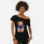 Sushi Meowster!-womens off shoulder tee-vp021