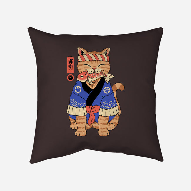 Sushi Meowster!-none removable cover throw pillow-vp021