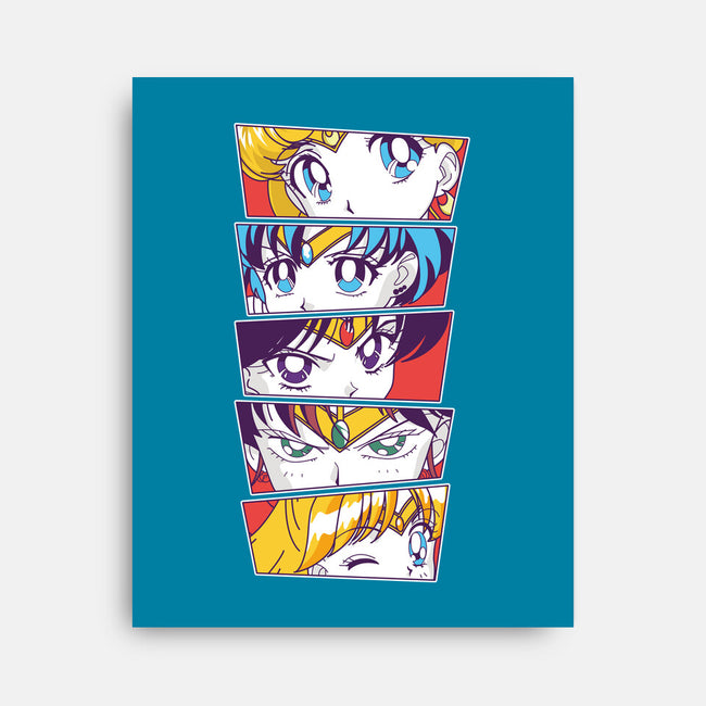 Sailor Scouts-none stretched canvas-Jelly89