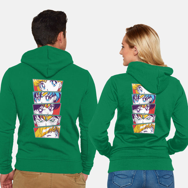 Sailor Scouts-unisex zip-up sweatshirt-Jelly89