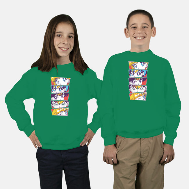 Sailor Scouts-youth crew neck sweatshirt-Jelly89