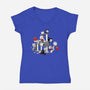 Horror Cats-womens v-neck tee-DoOomcat