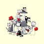 Horror Cats-none removable cover w insert throw pillow-DoOomcat