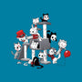 Horror Cats-none removable cover w insert throw pillow-DoOomcat