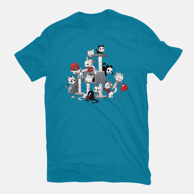 Horror Cats-mens heavyweight tee-DoOomcat