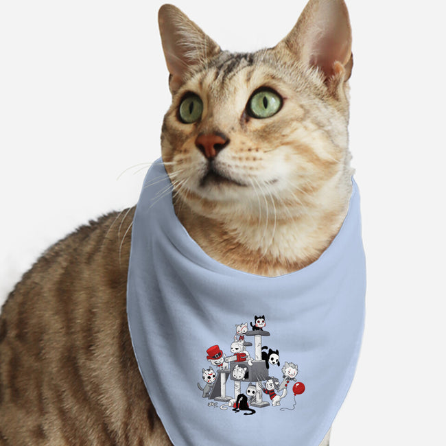 Horror Cats-cat bandana pet collar-DoOomcat