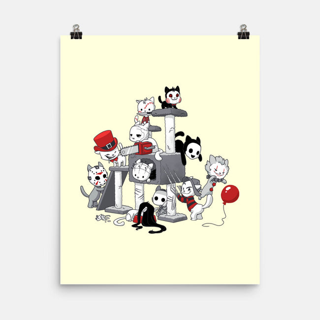 Horror Cats-none matte poster-DoOomcat