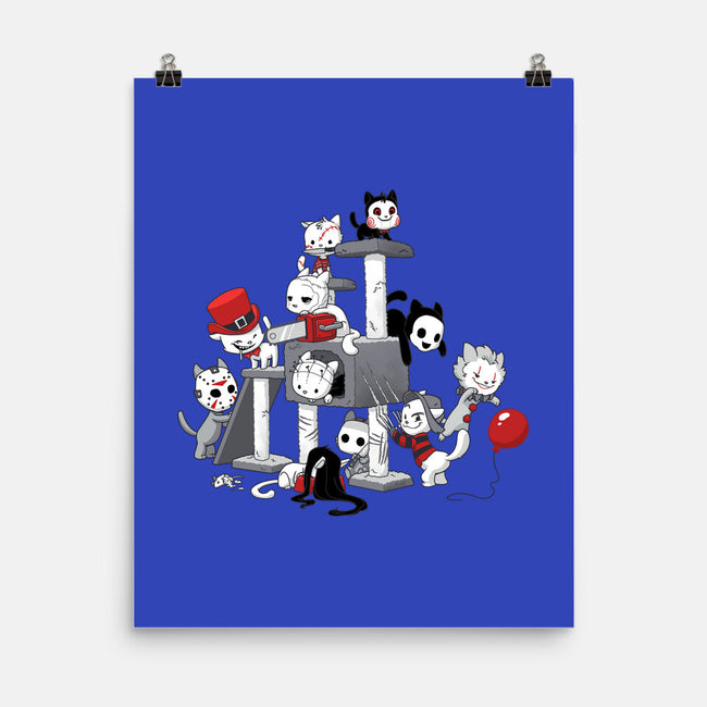 Horror Cats-none matte poster-DoOomcat
