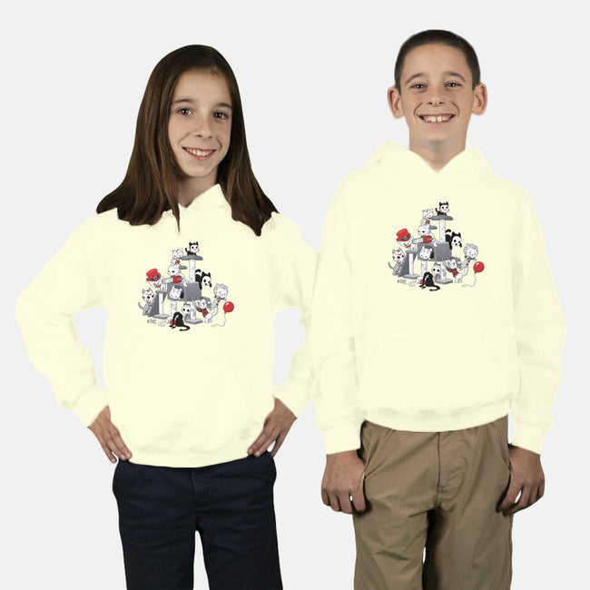 Horror Cats-youth pullover sweatshirt-DoOomcat