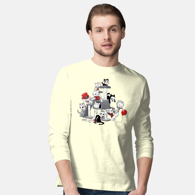 Horror Cats-mens long sleeved tee-DoOomcat