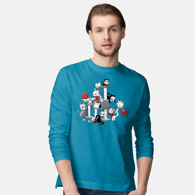 Horror Cats-mens long sleeved tee-DoOomcat