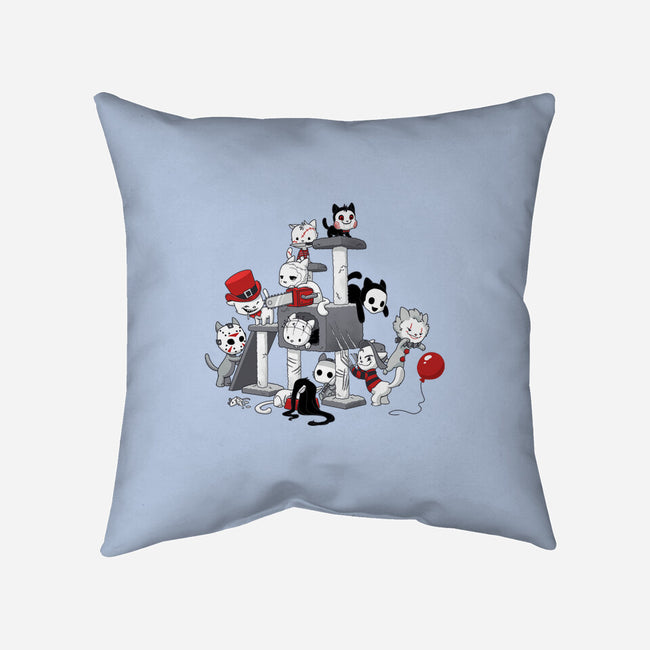 Horror Cats-none non-removable cover w insert throw pillow-DoOomcat
