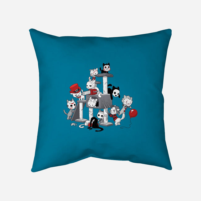 Horror Cats-none non-removable cover w insert throw pillow-DoOomcat