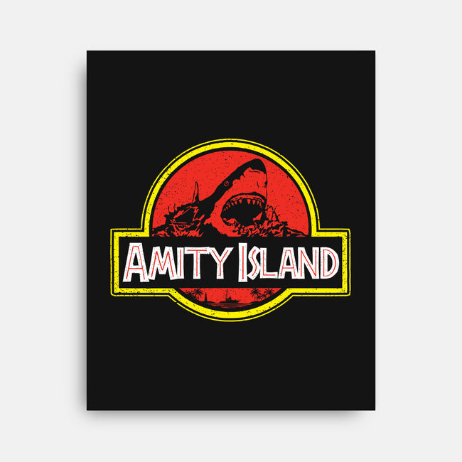 Amity Island-none stretched canvas-dalethesk8er