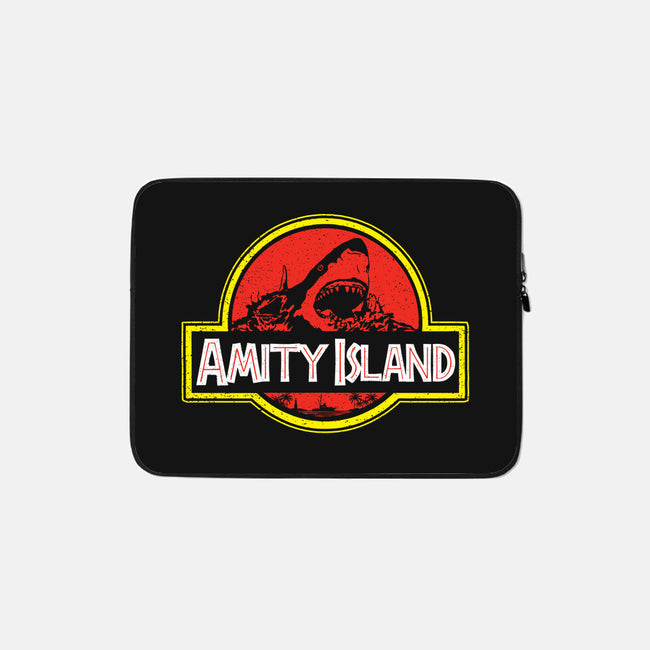 Amity Island-none zippered laptop sleeve-dalethesk8er