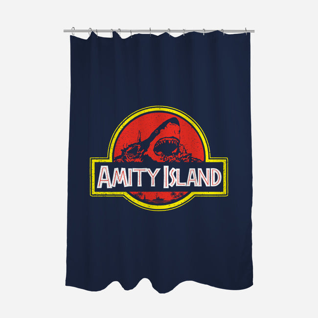 Amity Island-none polyester shower curtain-dalethesk8er