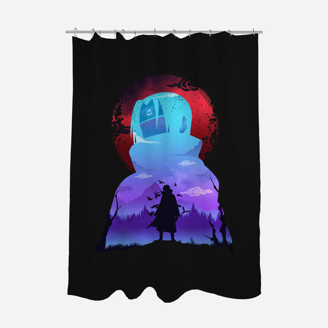 Genjutsu Master-none polyester shower curtain-hirolabs