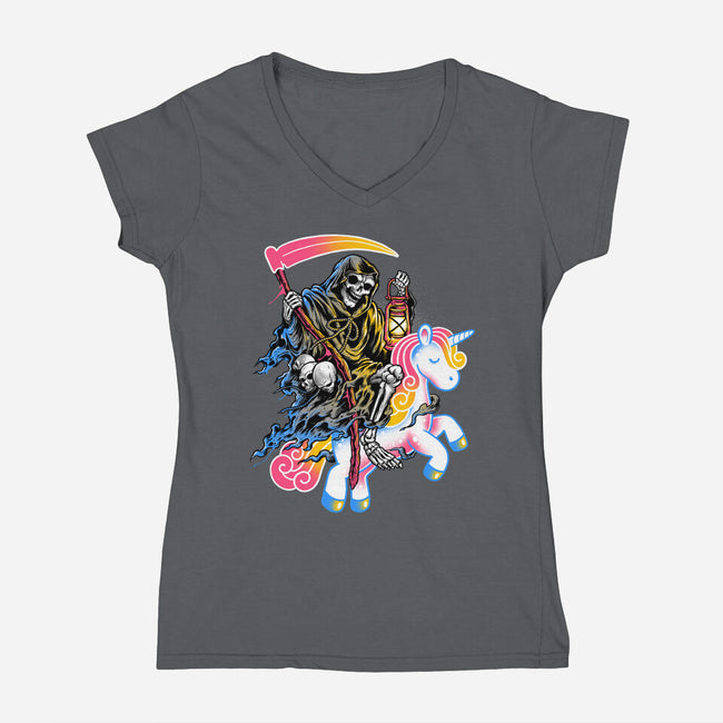 Light My Path-womens v-neck tee-glitchygorilla