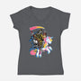 Light My Path-womens v-neck tee-glitchygorilla