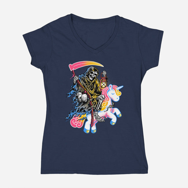 Light My Path-womens v-neck tee-glitchygorilla