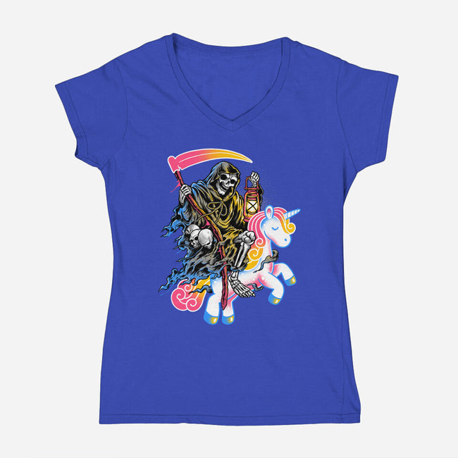 Light My Path-womens v-neck tee-glitchygorilla