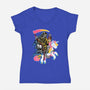 Light My Path-womens v-neck tee-glitchygorilla