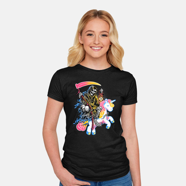 Light My Path-womens fitted tee-glitchygorilla