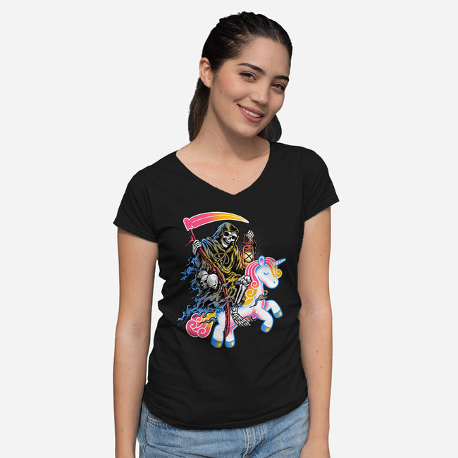 Light My Path-womens v-neck tee-glitchygorilla