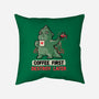 Coffee First Destroy Later-none removable cover w insert throw pillow-eduely
