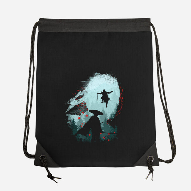Samurai Way-none drawstring bag-rocketman_art