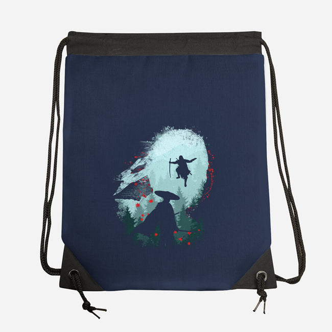 Samurai Way-none drawstring bag-rocketman_art