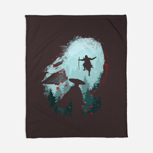 Samurai Way-none fleece blanket-rocketman_art