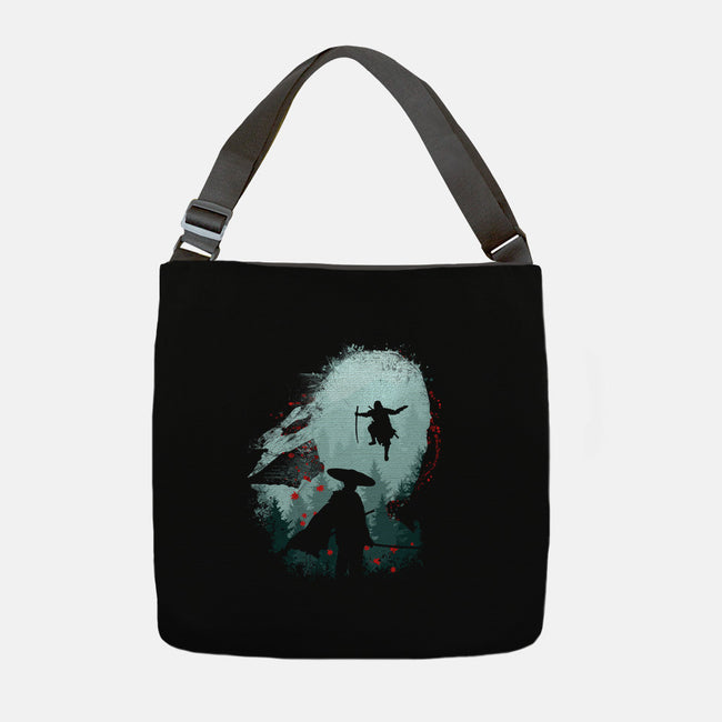Samurai Way-none adjustable tote-rocketman_art