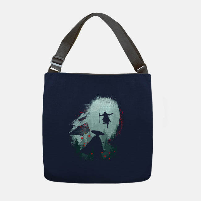 Samurai Way-none adjustable tote-rocketman_art