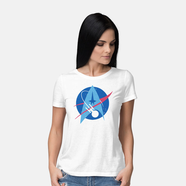 Space Trek-womens basic tee-xMorfina