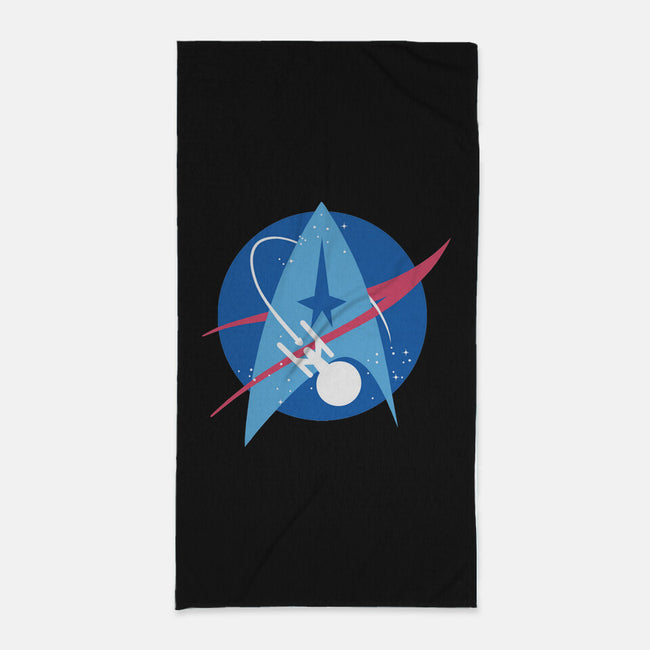 Space Trek-none beach towel-xMorfina