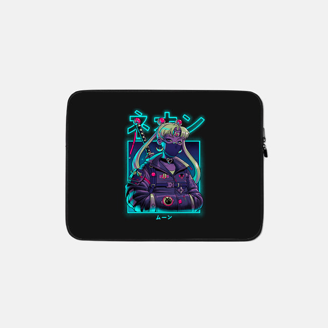 Neon Moon-none zippered laptop sleeve-Bruno Mota