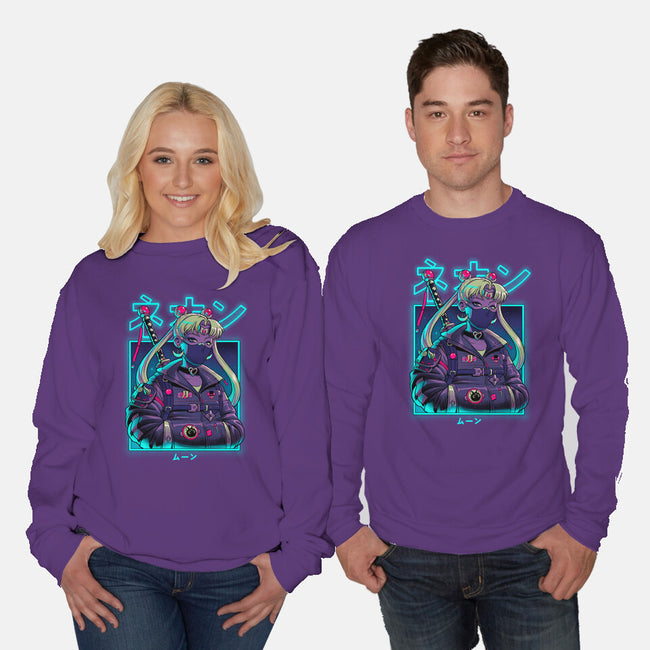 Neon Moon-unisex crew neck sweatshirt-Bruno Mota
