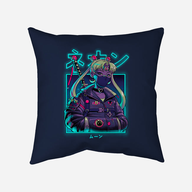 Neon Moon-none removable cover w insert throw pillow-Bruno Mota