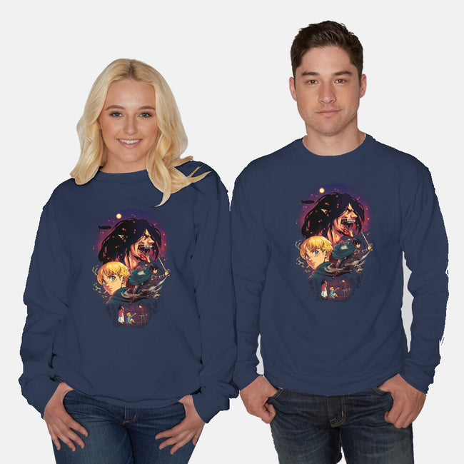 The Wings of Freedom-unisex crew neck sweatshirt-Corgibutt