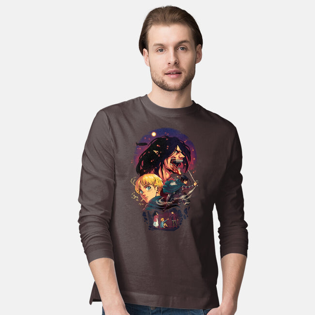 The Wings of Freedom-mens long sleeved tee-Corgibutt