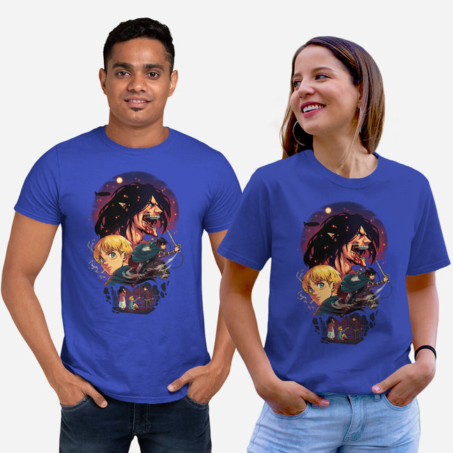 The Wings of Freedom-unisex basic tee-Corgibutt
