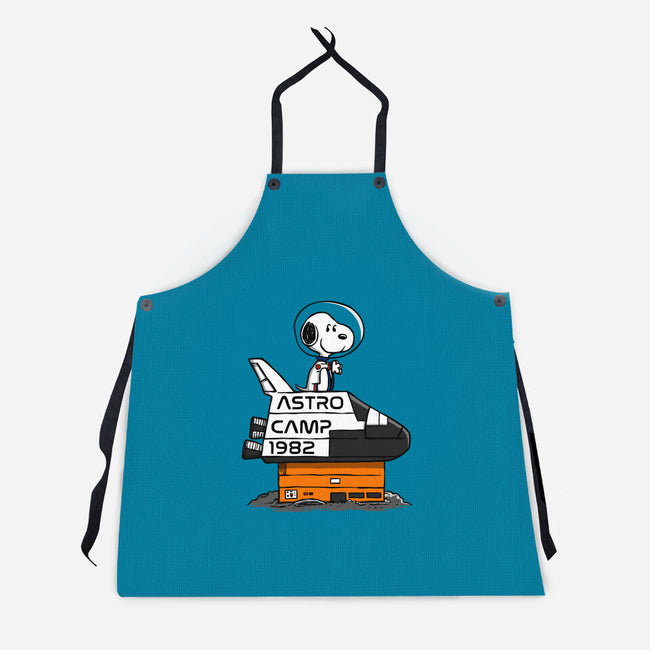 Astro Camp-unisex kitchen apron-doodletoots