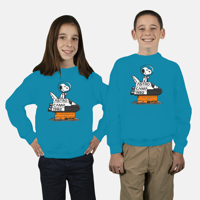 Astro Camp-youth crew neck sweatshirt-doodletoots