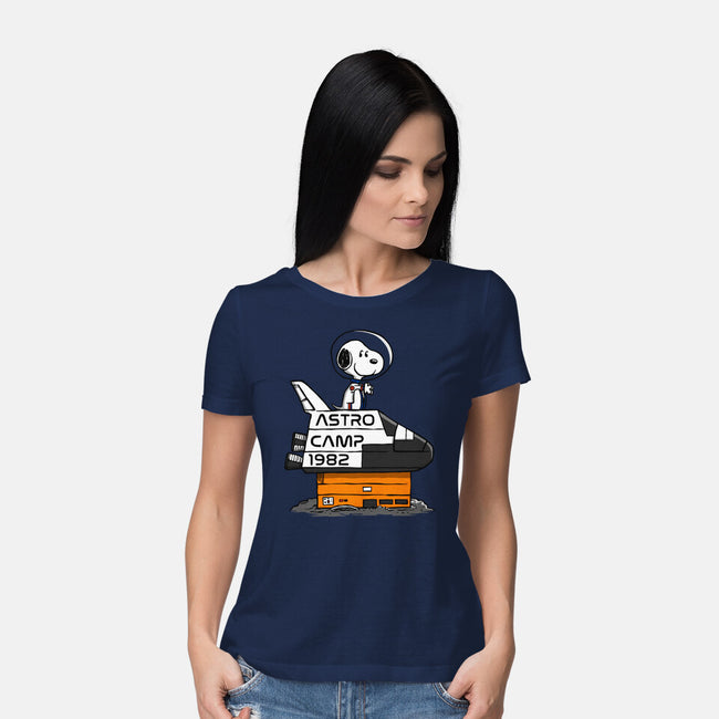 Astro Camp-womens basic tee-doodletoots
