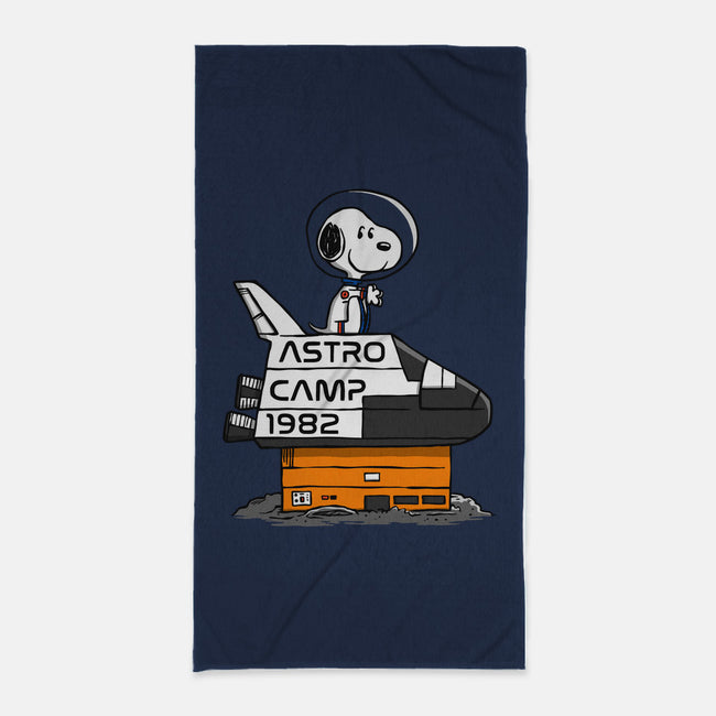 Astro Camp-none beach towel-doodletoots